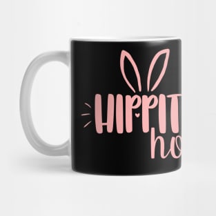 Hippity Hop cute easter day simple text design Mug